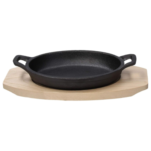 TOGNANA CASSEROLE OVALE 17X11CM FONTE+PLANCHE