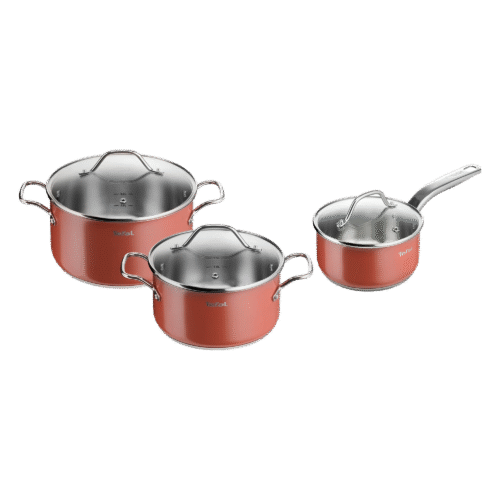 TEFAL SENSATION BATTERIE 3PCS ROUGE