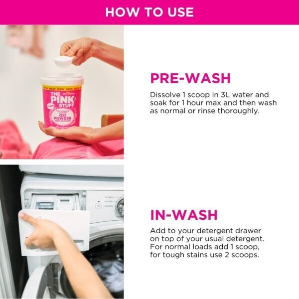 THE PINK STUFF OXI POWDER DETACHANT 1KG – Image 3