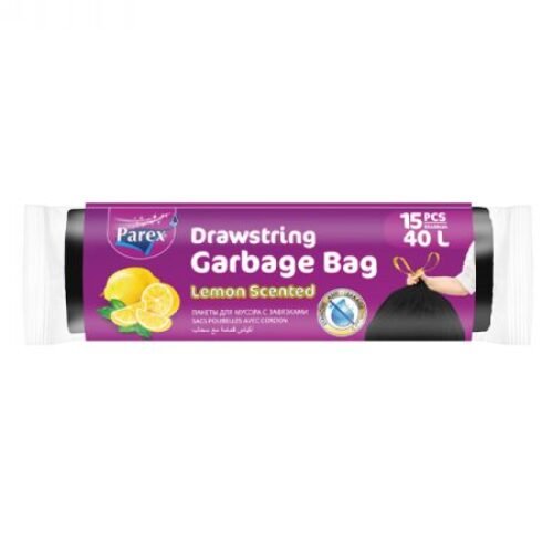 PAREX SAC DE POUBELLE 40L CITRON