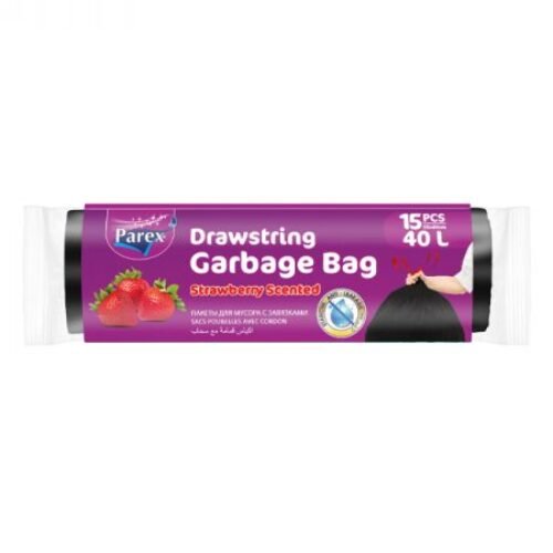 PAREX SAC DE POUBELLE 40L FRAISE