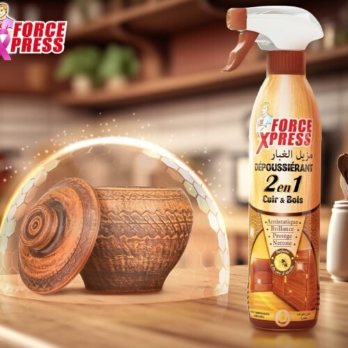 FORCE XPRESS DEPOUSSIERANT 430ML 2EN1 CUIR ET BOIS
