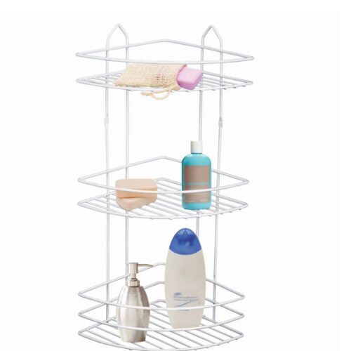 PERILLA ETAGERE DE COIN A 3 NIVEAUX 71303 BLANC