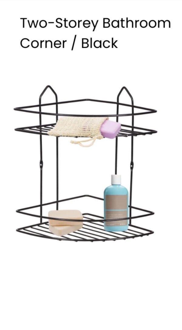 PERILLA ETAGERE DE COIN A 2 NIVEAUX 71306 NOIR
