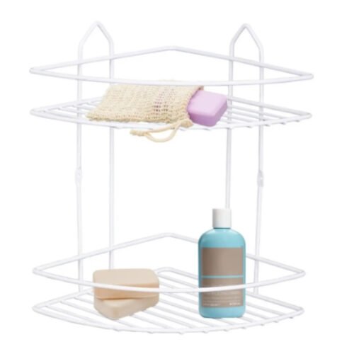 PERILLA ETAGERE DE COIN A 2 NIVEAUX 71305 BLANC
