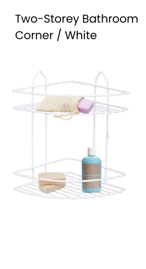 PERILLA ETAGERE DE COIN A 2 NIVEAUX 71305 BLANC