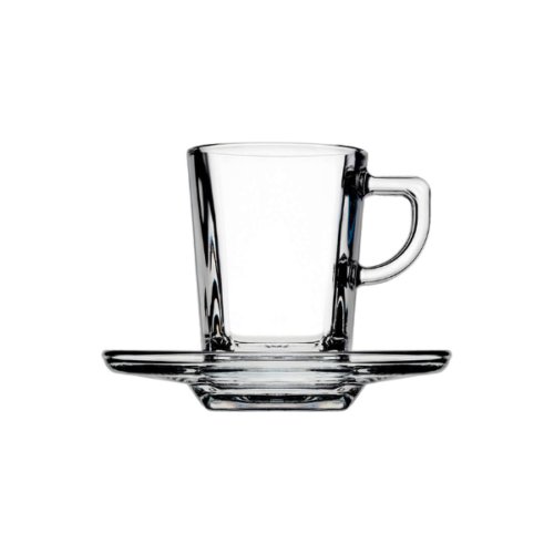 PASABAHCE CARRE TASSE + SOUS-TASSE 7.2CL X6 95754