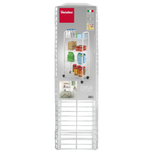 METALTEX PISA CHARIOT 4 ETAGES 41X23X84 340634