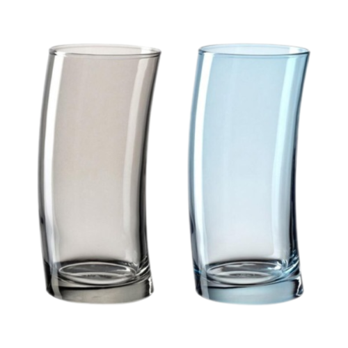 LEONARDO SWING VERRE COLORE 45CL X2 CIEL/FUME