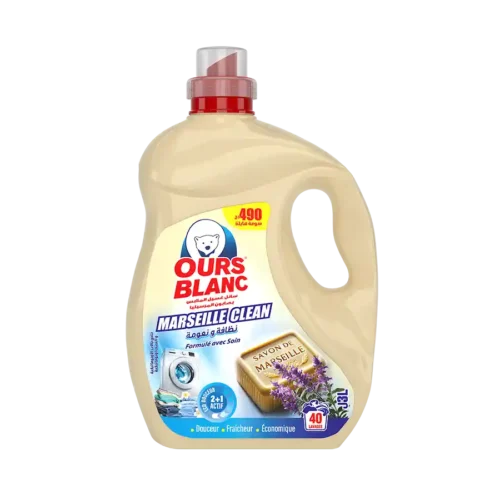 OURS BLANC LESSIVE LIQUIDE 3L SAVON MARSEILLE