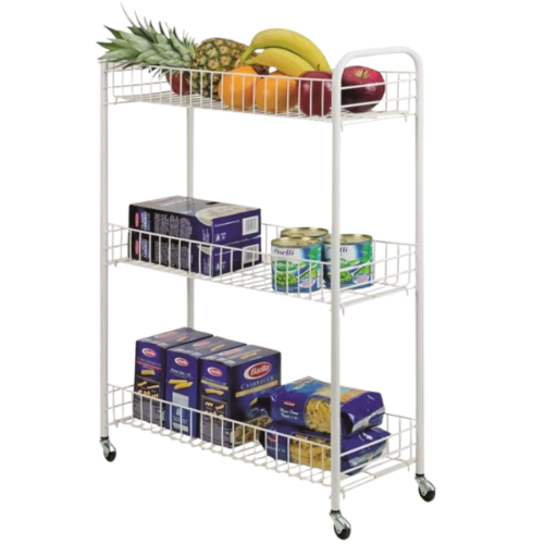 METALTEX SLIM CHARIOT 3 ETAGES 23X56X84CM 341403