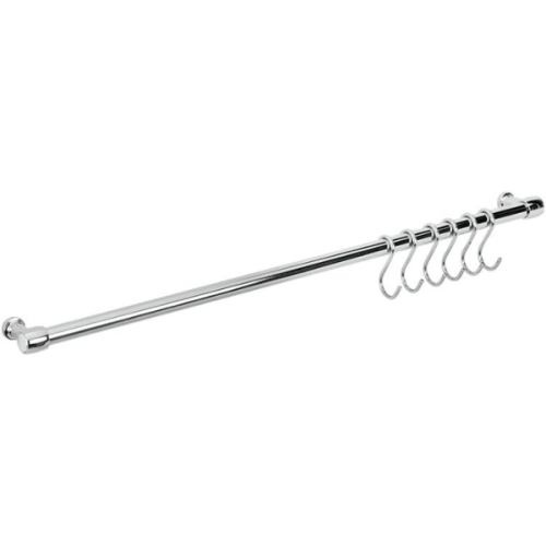 METALTEX LONARDO BARRE EN INOX 58CM + 6 CROCHETS