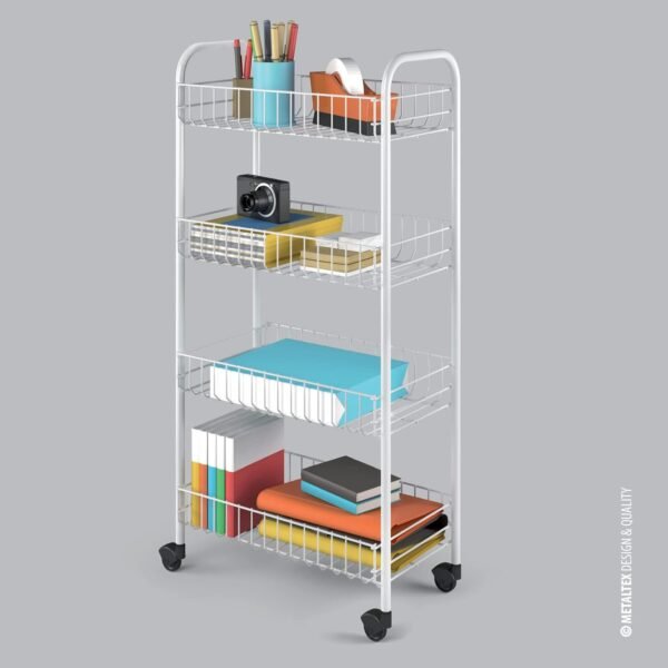 METALTEX PISA CHARIOT 4 ETAGES 41X23X84 340634 – Image 3