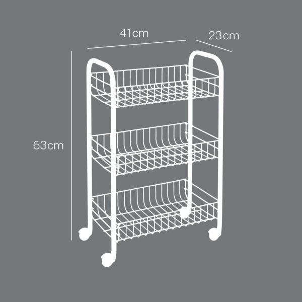 METALTEX SIENA CHARIOT 3 ETAGES 41X23X63CM 340633 – Image 3