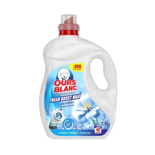 OURS BLANC LESSIVE LIQUIDE 3L FRAICHEUR INTENSE