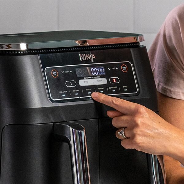 NINJA AIR FRYER DOUBLE COMPARTIMENTS 7.6L – Image 3