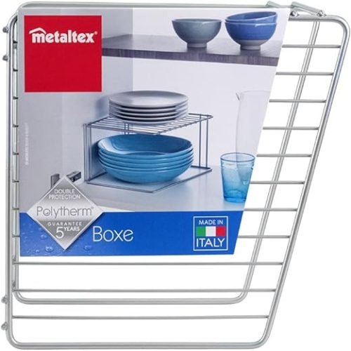METALTEX BOXE PORTE ASSIETTES D’ANGLE 25X25X15CM 364001