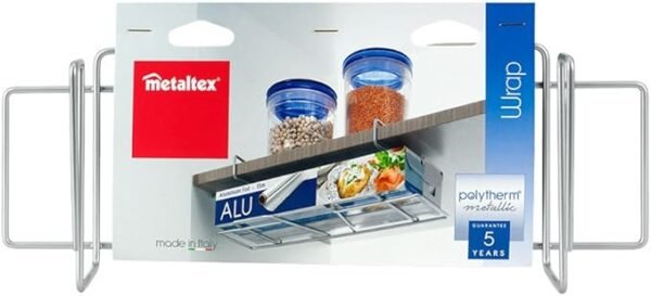 METALTEX WRAP PORTE PAPIER ALUMINIUM 33X9X12CM 364933
