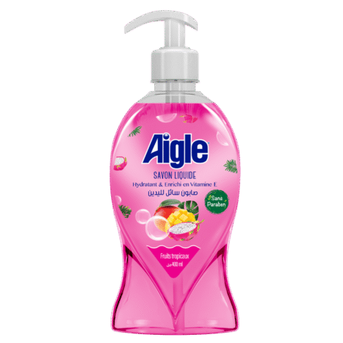 AIGLE SAVON LIQUIDE 400ML FRUITS TROPICAUX