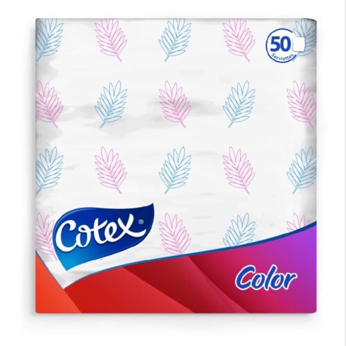 COTEX COLOR SERVIETTES DE TABLES X80