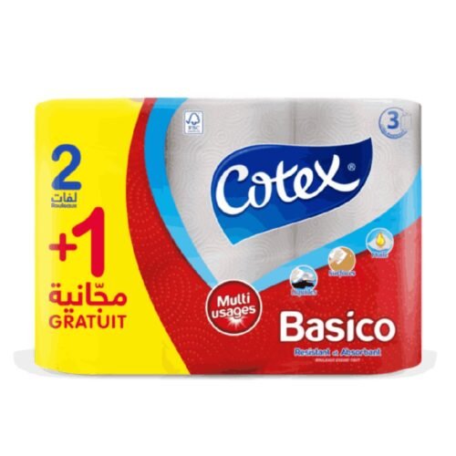 COTEX PAPIER BOITE CLASSIC PROMO 2+1 GRATUITE