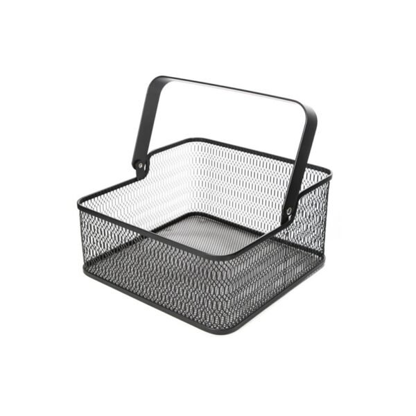 5FIVE PANIER CARRE EN METAL NOIR 35X35X15CM