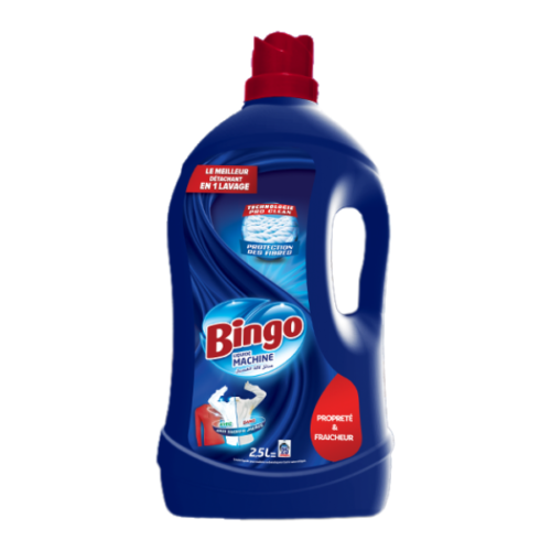 BINGO LESSIVE LIQUIDE 2.5L PROPRETE ET FRAICHEUR