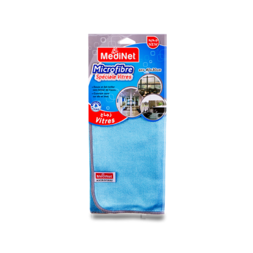 MEDINET MICROFIBRE SPECIALE VITRE 40X30CM MV026