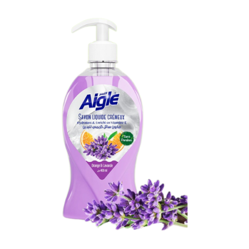 AIGLE SAVON LIQUIDE 400ML ORANGE ET LAVANDE