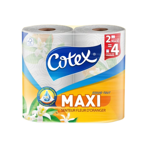 COTEX MAXI ESSUIE TOUT 2R PARFUME FLEUR DORANGER