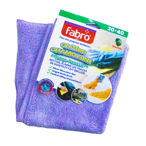 FABRO CHIFFON MICROFIBRE CHAMOISINE 40X30CM FB8469