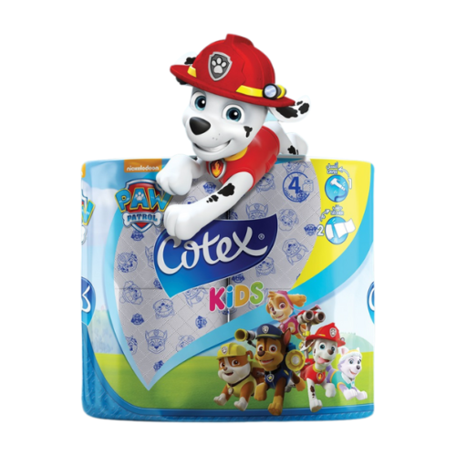 COTEX PAT PATROUILLE PAPIER HYGIENIQUE X4