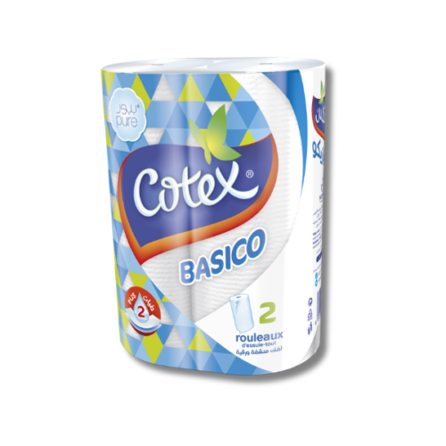 COTEX BASICO PAPIER ESSUIE TOUT X2