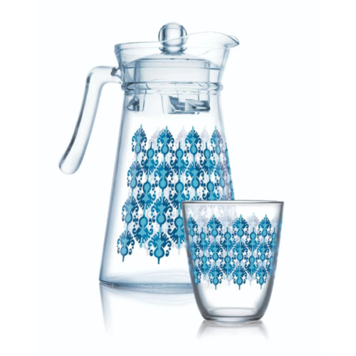LUMINARC LAARNI BLUE SERVICE A EAU 7PCS
