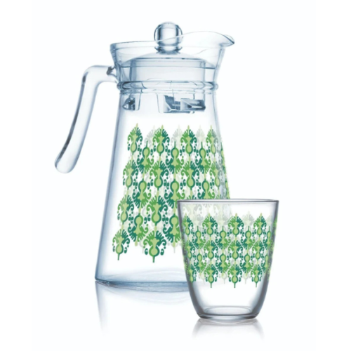 LUMINARC LAARNI GREEN SERVICE A EAU 7PCS