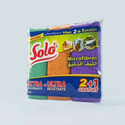 SOLO SET DE 3 CHIFFONS MICROFIBRES