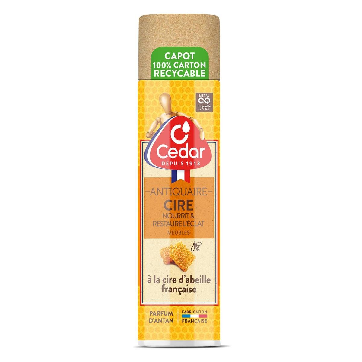 OCEDAR DEPOUSSIERANT 300ML A LA CIRE D'ABEILLE