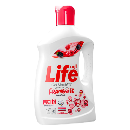 LIFE LESSIVE LIQUIDE 3L FRAMBOISE