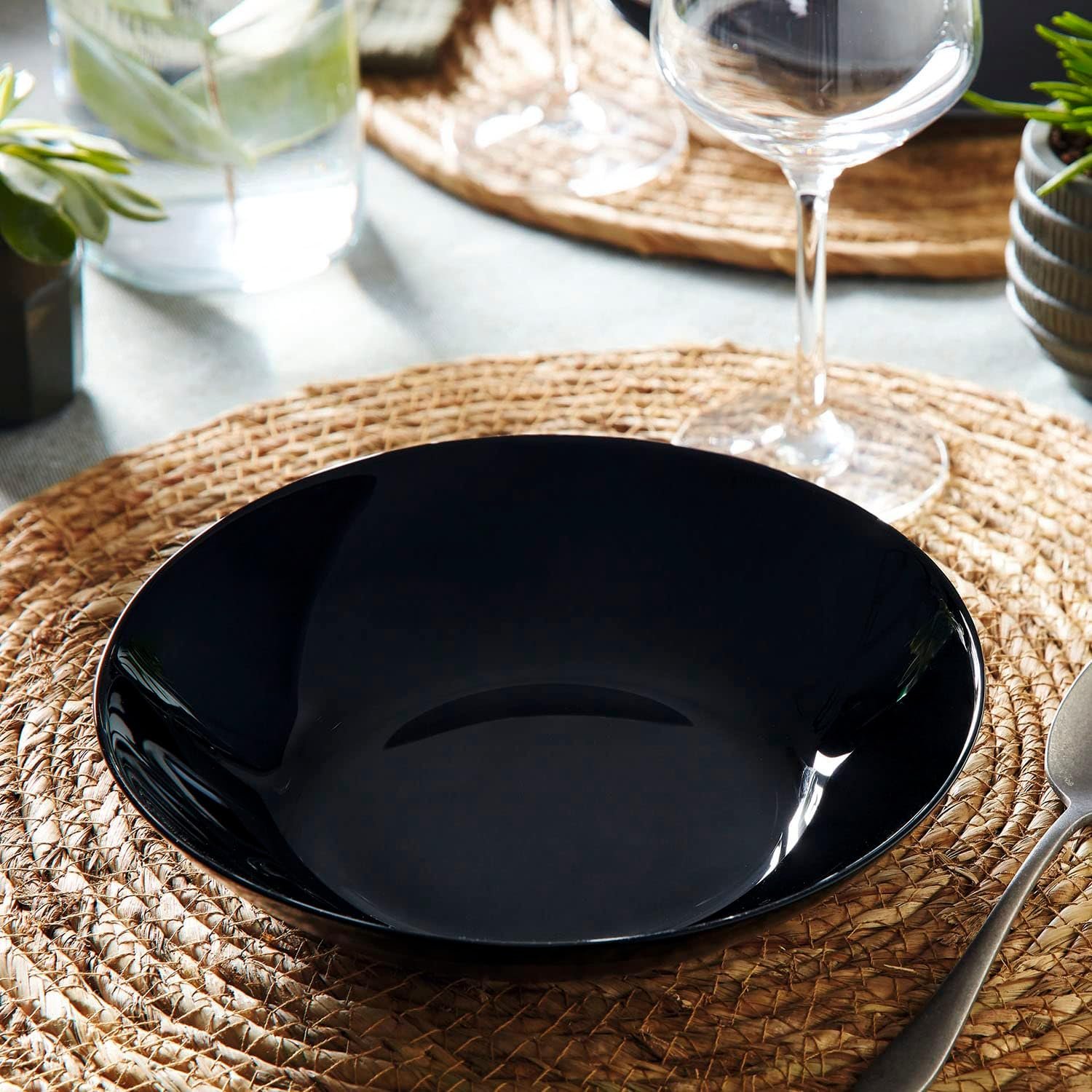 LUMINARC ZELIE SERVICE A TABLE 24PCS NOIR – Image 2