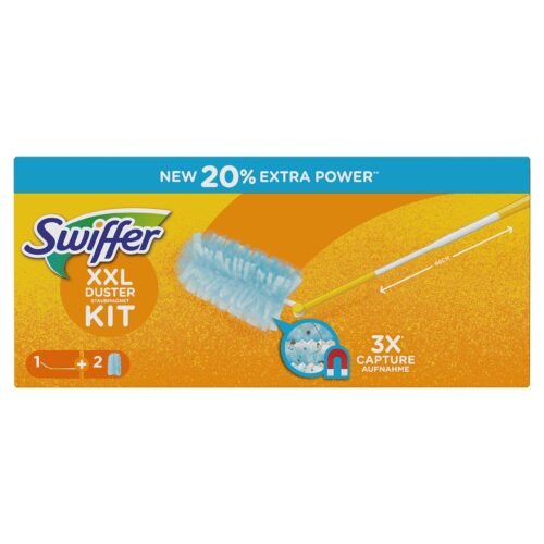 SWIFFER KIT PLUMEAU XXL MANCHE + 2 RECHARGES