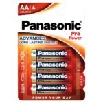 PANASONIC ALKALINE ADVANCED PILES AA X4