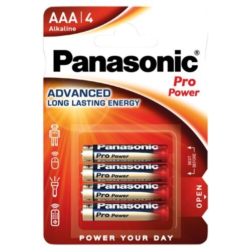 PANASONIC ALKALINE ADVANCED PILES AAA X4