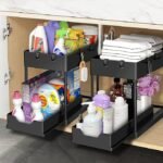ORGANISATEUR SOUS EVIER 2 NIVEAUX NOIR 572638