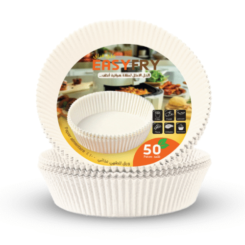 EASY FRY PAPIER CUISSON POUR AIR FRYER ROND X50