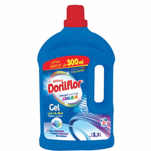 DORILFLOR LESSIVE LIQUIDE 3.3L LINGE COULEUR