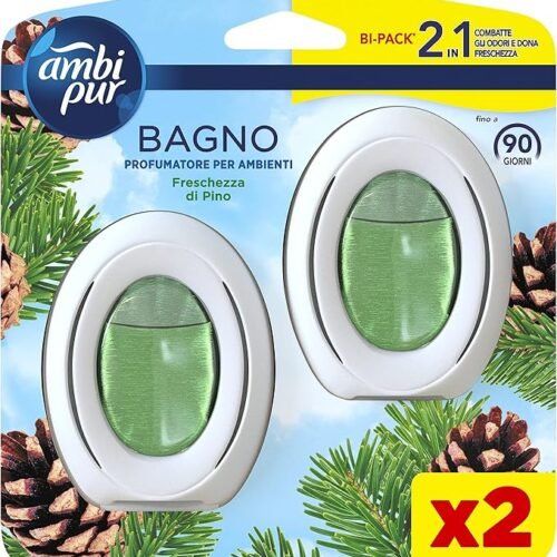 AMBIPUR DESODORISANT COINS ET SALLE DE BAIN 2X7.5ML PIN