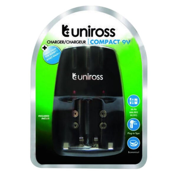 UNIROSS MINI CHARGEUR COMPACT 9V