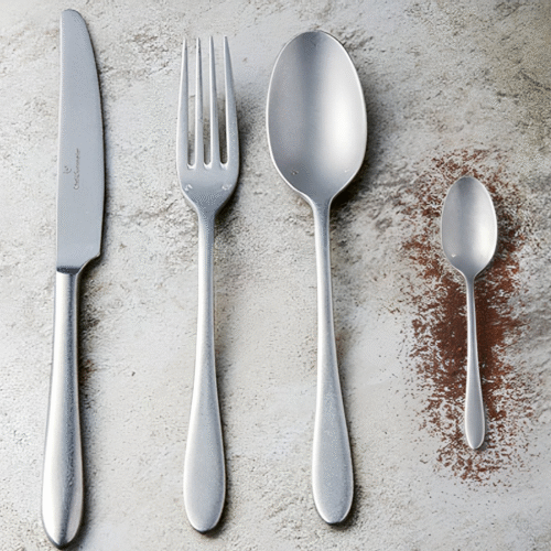 C&S LAZZO PATINA COUVERT EN INOX PATINE 4PCS