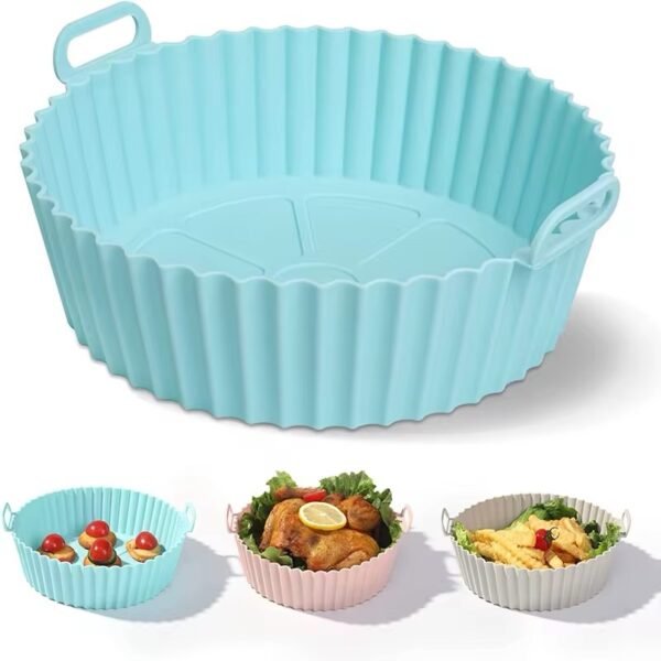 MOULE AIR FRYER ROND EN SILICONE 20CM 240GR