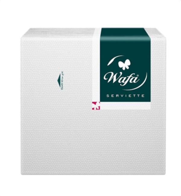 WAFA CUISTO SERVIETTE A TABLE BLANCHE 30X30CM X80